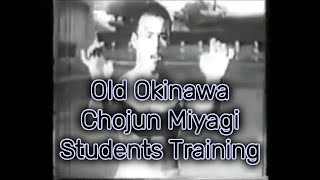 1940 Ryukyu no Fubutsu 琉球の風物 Students of Chojun Miyagi training in Old Okinawa [upl. by Ailla]