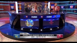 Warriors vs Rockets Game 7 Look Ahead  NBA GameTime  May 27 2018 [upl. by Odranoel718]