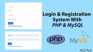 Login and Registration Form in PHP and MySQL [upl. by Inaflahk663]