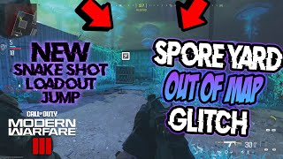 NEW SOLO SNAKESHOT LOADOUT JUMP GLITCH OUT OF MAP ON quotSPOREYARDquot  MW3 GLITCHES [upl. by Ravens]