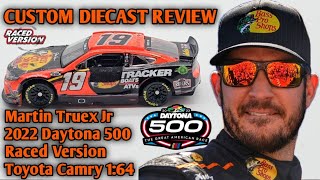 CUSTOM NASCAR Diecast Review ep289Martin Truex Jr 2022 Daytona 500 Raced Version Toyota Camry 164 [upl. by Phelps]