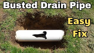 How to Fix a Hole in a PVC Drain Pipe Low Pressure Line [upl. by Rrats]