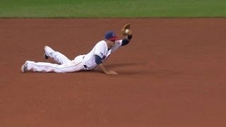 Chisenhall dives to keep a run off the board [upl. by Veradi484]