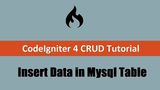 Codeigniter 4 CRUD Tutorial  Insert or Add Data into Mysql Database [upl. by Vudimir]