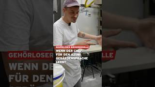 Chef lernt für Azubi Gebärdensprache berlin shorts [upl. by Aidnis]