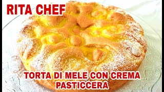 TORTA DI MELE CON CREMA PASTICCERAš¨ˇRITA CHEF  Bella come un Bouquet [upl. by Ramoj185]