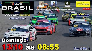 🔴 NASCAR BRASIL SERIES  Corrida 1  7ª Etapa 2024  Match Point  Tarumã RS  Ao Vivo [upl. by Kcirej]