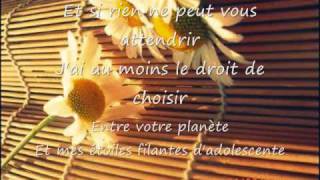 Un peu dInnocence  Isabelle Boulay Paroles [upl. by Mareld]