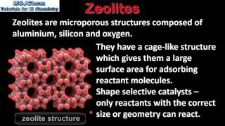 A3 Zeolites and nanocatalysts SL [upl. by Wight]