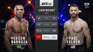 Edson Barboza vs Paul Felder 2 Part 1 [upl. by Yhpos]