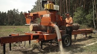 WoodMizer LT70 Mobile Sawmill  Europe [upl. by Lasonde477]