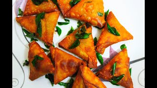 Samosa  Onion Samosa  Street samosa recipe  Wheat flour samosa [upl. by Fritze]