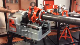 RIDGID LATINOAMÉRICA ¿Cómo roscar hasta 4quot con la roscadora eléctrica 535A [upl. by Iew]