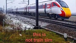 massive 46 car train from retford trainstation to Grantham train trainvideo [upl. by Bitthia134]