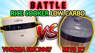 RICE COOKER LOW CARBO YONGMA VS MITO  YONG MA VS MITO  MAGIC COM LOW CARBO [upl. by Nevak]