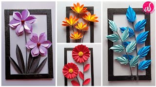 4 Types Amazing Paper Wall Hanging  Paper Craft  Handmade CardboardWall Hanging  Easy Craft [upl. by Salhcin]