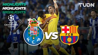 Porto vs Barcelona  HIGHLIGHTS  UEFA Champions League 202324  TUDN [upl. by Nemad]