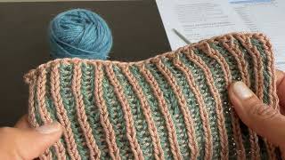 A comprehensive intro to 2color Brioche Knitting [upl. by Lawry]