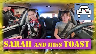 Car Jitsu III Sarah and Miss Toast white belts [upl. by Inanuah]