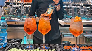 Aperol Spritz  Përgatitja Cocktail tutorial shqip🌟🇦🇱🍸 BARMAN  Jurgen Hakani [upl. by Wilburt]