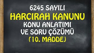 Harcırah Kanunu Madde10 [upl. by Zehcnas]