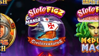 SLOTOMANIA GAME MANIA 35 free spins max bet 625Q Civilitreasures [upl. by Nihi]