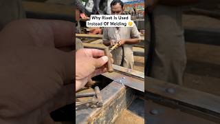 Why riveting is used instead of welding welding rivet riveter shorts [upl. by Leinahtam]