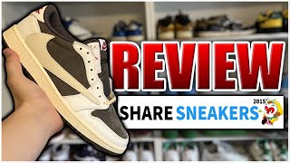 BESTER TRAVIS SCOTT JORDAN 1 LOW REVERSE MOCHA REP  Sharesneakers REVIEW  YOUNG G [upl. by Sergius]