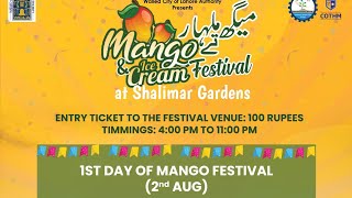 Mango Festival in Shalimar Garden Lahore Today live [upl. by Laiceps]