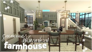 Bloxburg  Botanical Summer Farmhouse  Roblox  House Build [upl. by Alehc]