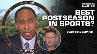 College basketball OVER baseball Which sport has the best postseason  First Take Debates [upl. by Akiner]