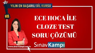 İNGİLİZCE CLOZE TEST SORU ÇÖZÜMÜ I ECE HOCA [upl. by Aramanta721]