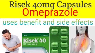 Omeprazole Capsule 20 mg 40 mg  review Risek 40 mg Capsule  Uses Side Effects Dose hindiurdu [upl. by Banyaz]