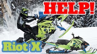 HELP Arctic Cat Riot VS Riot X  Bad Trail Handling [upl. by Morgana104]