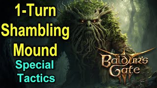 1 Turn Shadow Cursed Shambling Mound  Special Tactics  BG3 [upl. by Shayla]