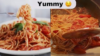 PLATING NEWLY COOKED SPAGHETTI MEAL spaghetti yummy tasty shorts [upl. by Papageno477]