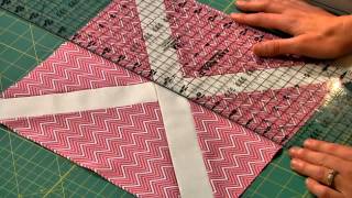 Free quilting lesson Slashed quilt block from start to finish  Craftsy Block of the Month [upl. by Iy646]