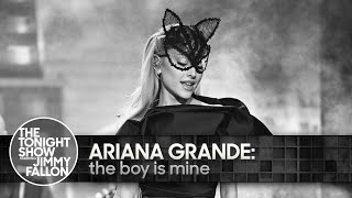 Ariana Grande the boy is mine  The Tonight Show Starring Jimmy Fallon [upl. by Aihsenrad862]