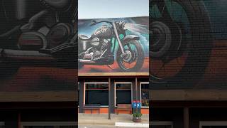 GenRev Cycles motorcycle spraypaint mural texas [upl. by Aisats]