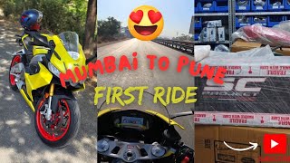 Mumbai to Pune first ride on my Aprilia rs660 😍 [upl. by Dinse]