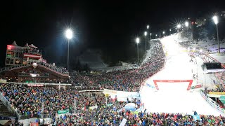 AUDI FIS Ski World Cup  Mens night slalom  Schladming AUT Jan 24 2024 1st run [upl. by Arihk393]