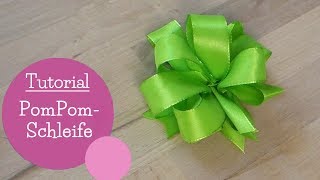 Geschenkschleife binden  Pompom Schleife  Gift Ribbon Bow DIY Anleitung  mommymade [upl. by Yendis]