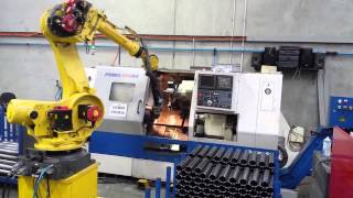 Robotic machine tending [upl. by Gebler]