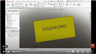 Formation et Tutoriel Gratuit en SolidWorks Comment faire une Gravure dun texte sur un solide 3D [upl. by Donahue]