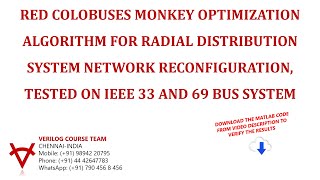 OPEN SOURCE CODERED COLOBUSES MONKEY OPTIMIZATION ALGORITHM FOR RDS NETWORK RECONFIGURATION [upl. by Malka]