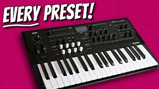 Korg Wavestate Mk2  demoing EVERY preset no talking [upl. by Eahcim]