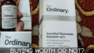 The Ordinary ascorbyl glucoside solution 12 How to useoily or dry skin [upl. by Ecnar507]