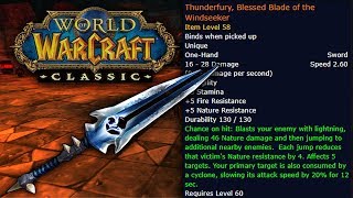 How to Get Thunderfury Blessed Blade of the Windseeker in Classic WoW [upl. by Haodnanehs]