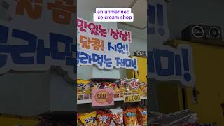 an unmanned storeselfpayment Korean storeKorean ice creaman ice cream shop [upl. by Kant12]