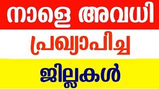 നാളെ അവധി  Kerala School Holiday News Today Malayalam  Kerala Rain News Live  Chalakudy News [upl. by Orlina]